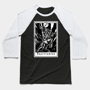 Sagittarius Zodiac Tarot Baseball T-Shirt